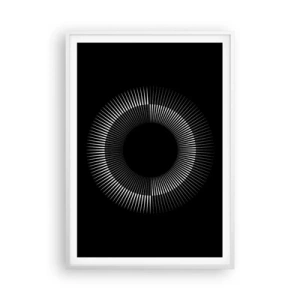 Plakát v bílém rámu - Černé slunce - 70x100 cm