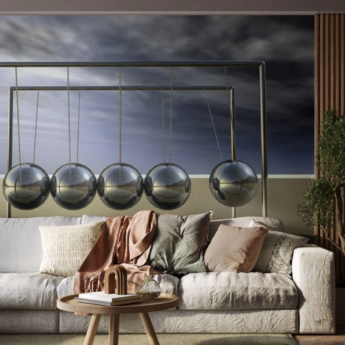 Fototapeta Standard Eco - Energie světa - Newtonovo kyvadlo, Fyzika, Abstrakce - 150x105 cm