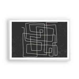 Plakát v bílém rámu - Není to tak jednoduché - 91x61 cm