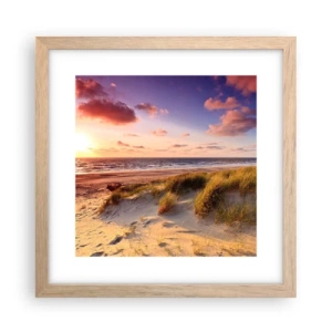 Plakát v rámu světlý dub - Už v létě voní vzduch - 30x30 cm