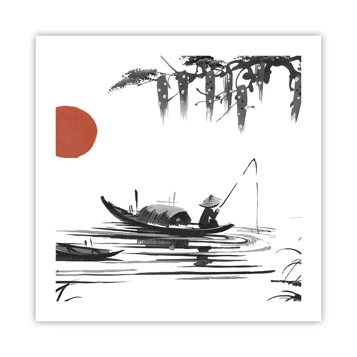Plakát - Asijské odpoledne - 50x50 cm