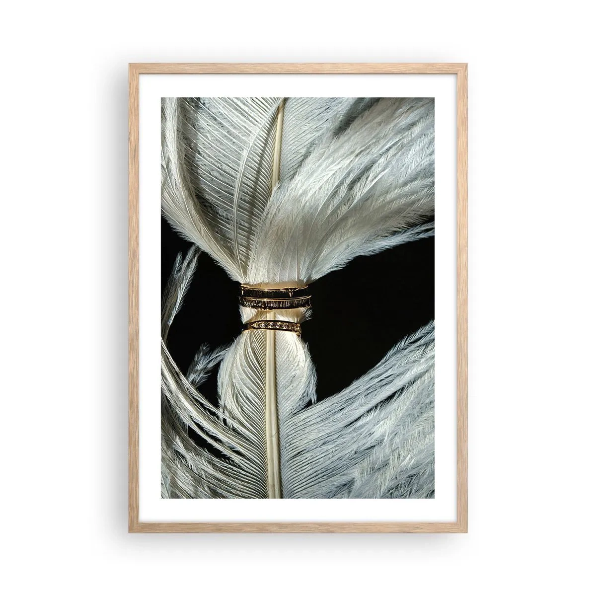 Plakát v rámu světlý dub - …a neopustím tě…. - 50x70 cm