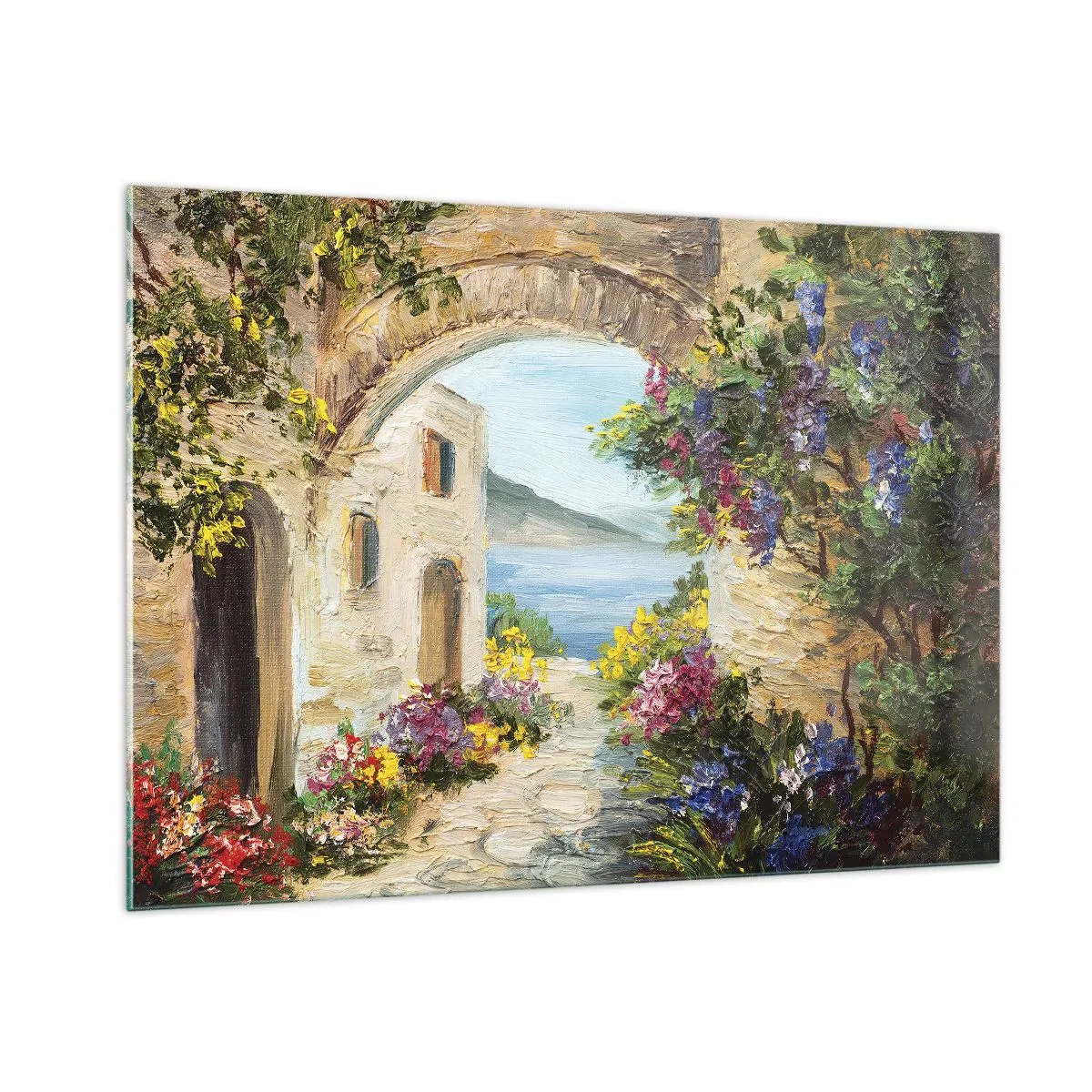 Obraz na skle - Půvab pobřežní krajiny - 100x70 cm