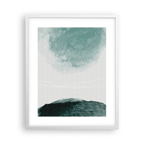 Plakát v bílém rámu - Setkání s mlhou - 40x50 cm