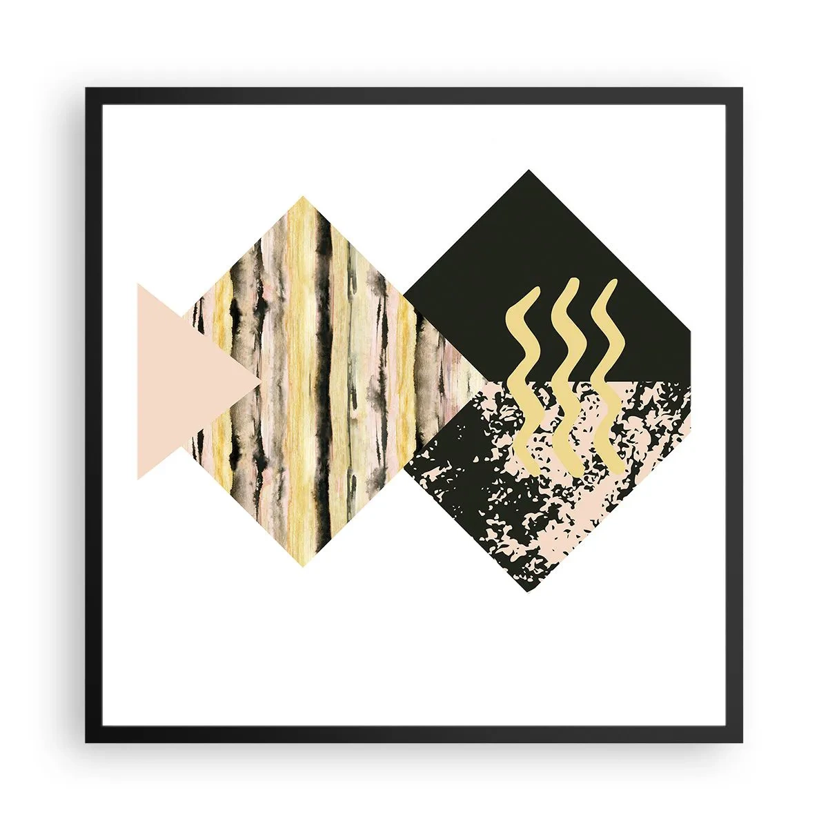 Plakát v černém rámu - Není to tak jednoduché - 60x60 cm