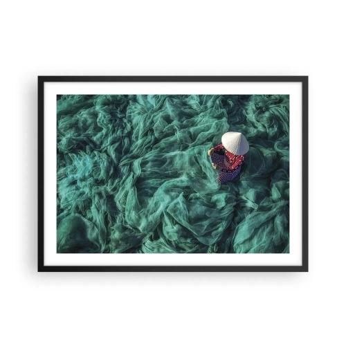 Plakát v černém rámu - V moři sítí - 70x50 cm