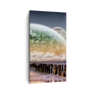 Obraz na plátně - A svět se vynořil z vody - 45x80 cm