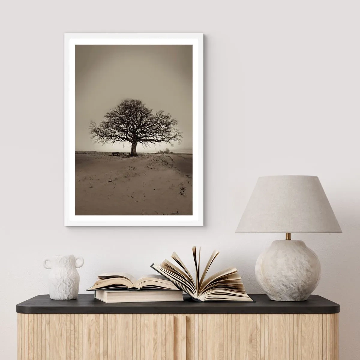 Plakát v bílém rámu - Odtud až na věčnost - 70x100 cm