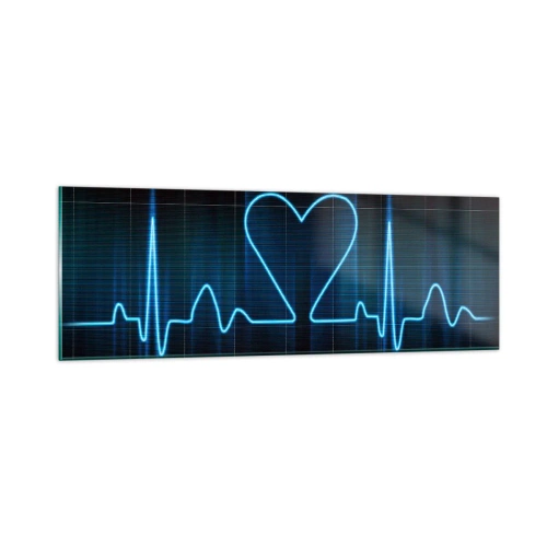 Obraz na skle - V rytmu srdce - 90x30 cm