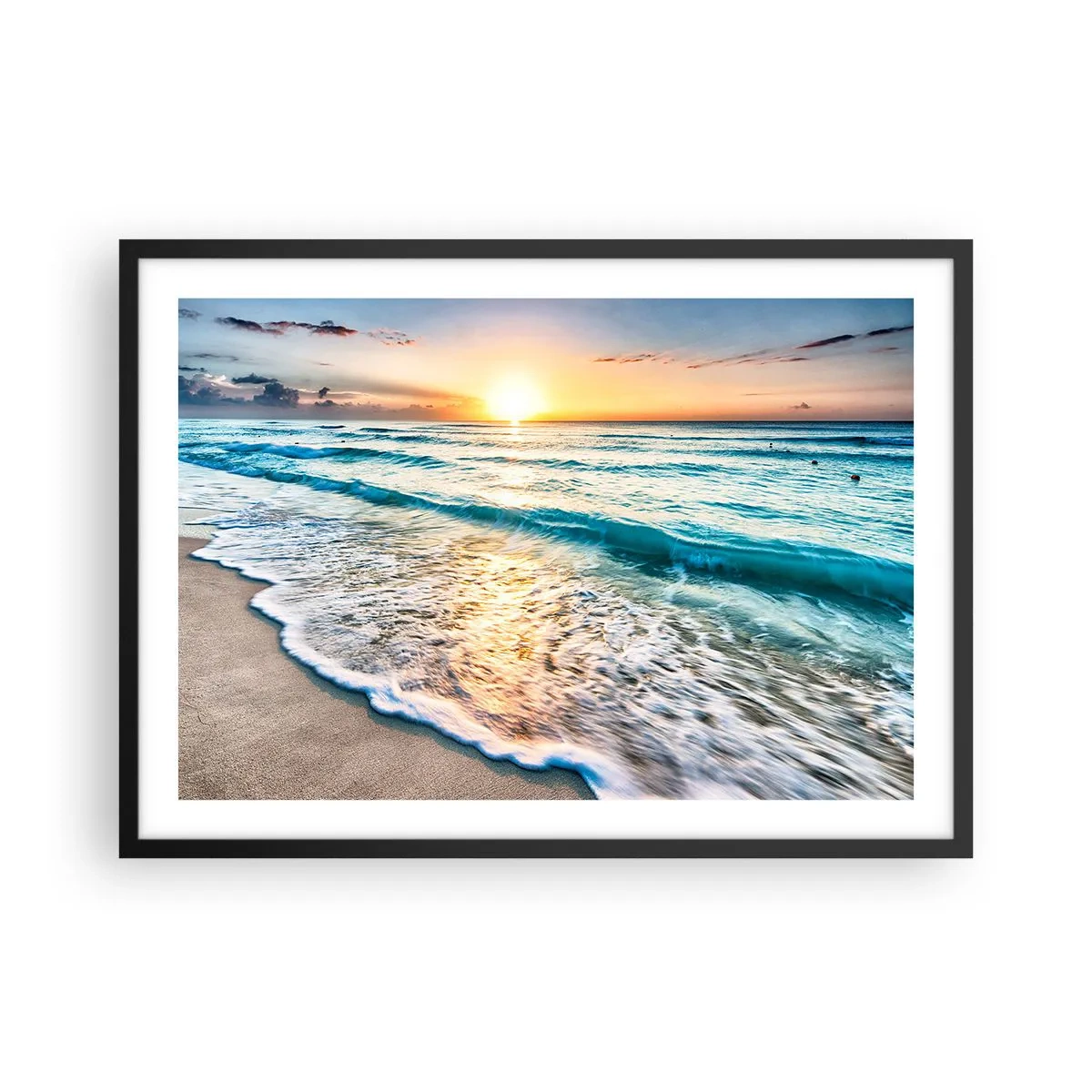 Plakát v černém rámu - Výhled, který stojí za to - 70x50 cm