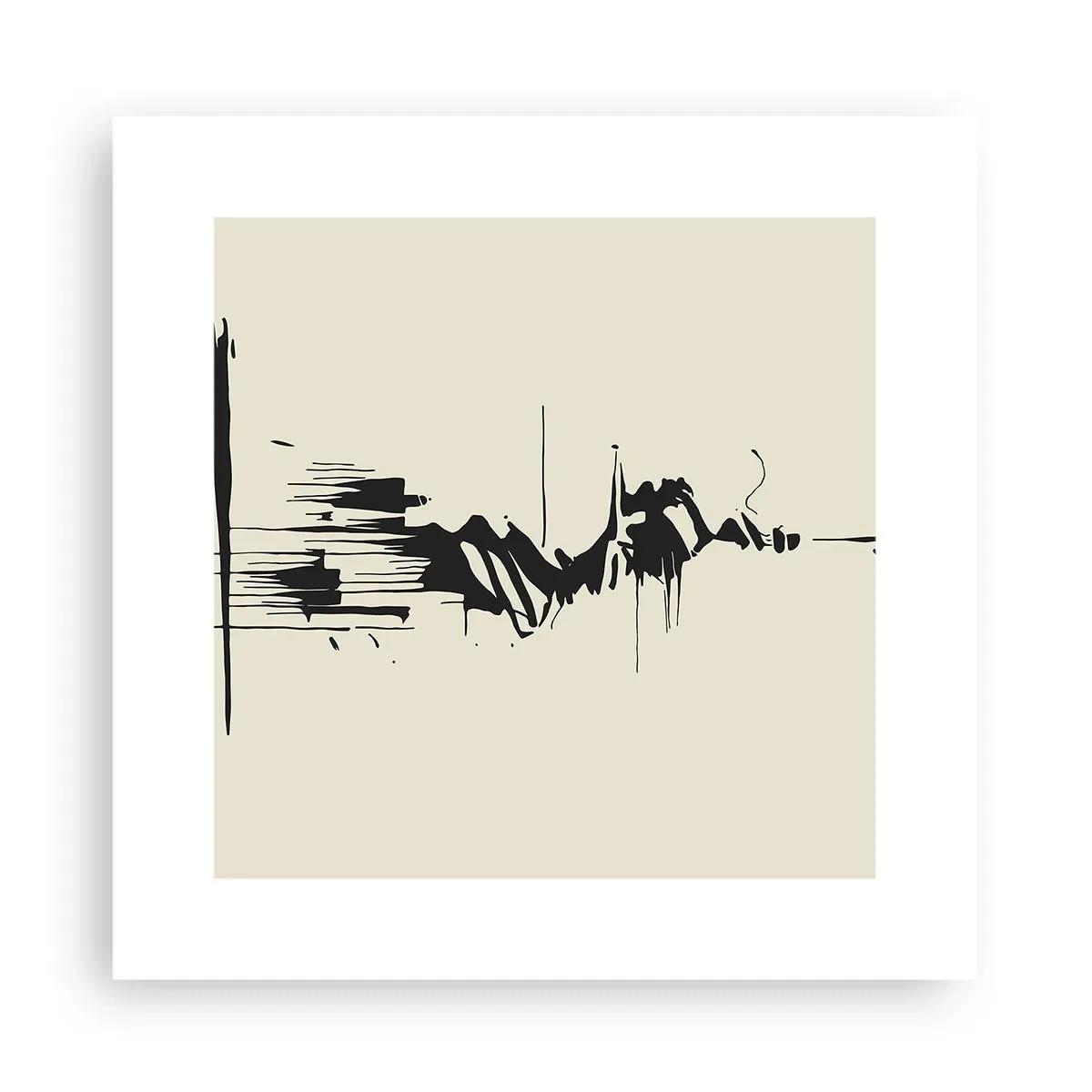 Plakát - Spěšná abstrakce - 30x30 cm