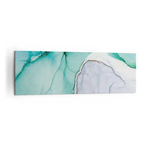 Obraz na plátně - Studie v tyrkysové - 160x50 cm