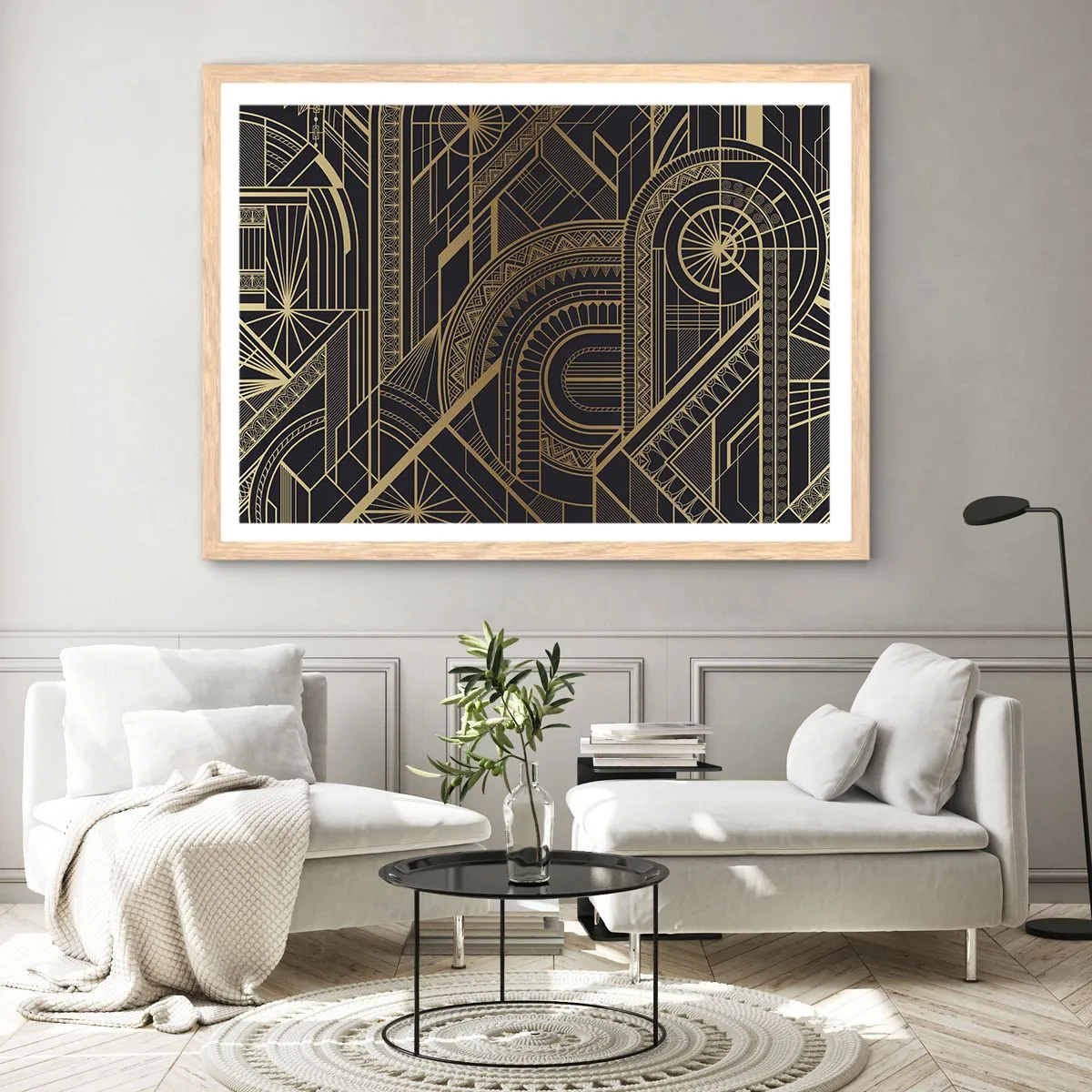 Plakát v rámu světlý dub - Koncepty, nápady, plány - 91x61 cm