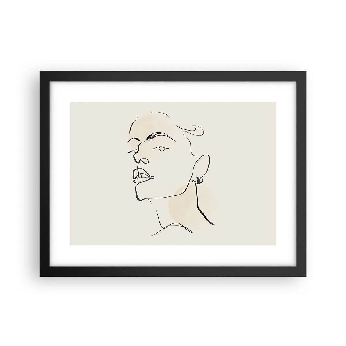 Plakát v černém rámu - Hrdý pohled - 40x30 cm