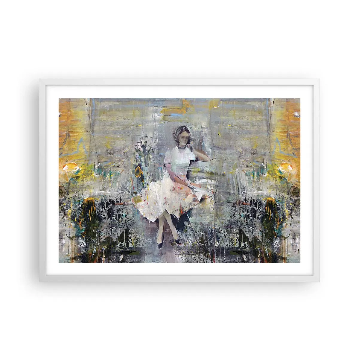 Plakát v bílém rámu - Klasická a moderní - 70x50 cm