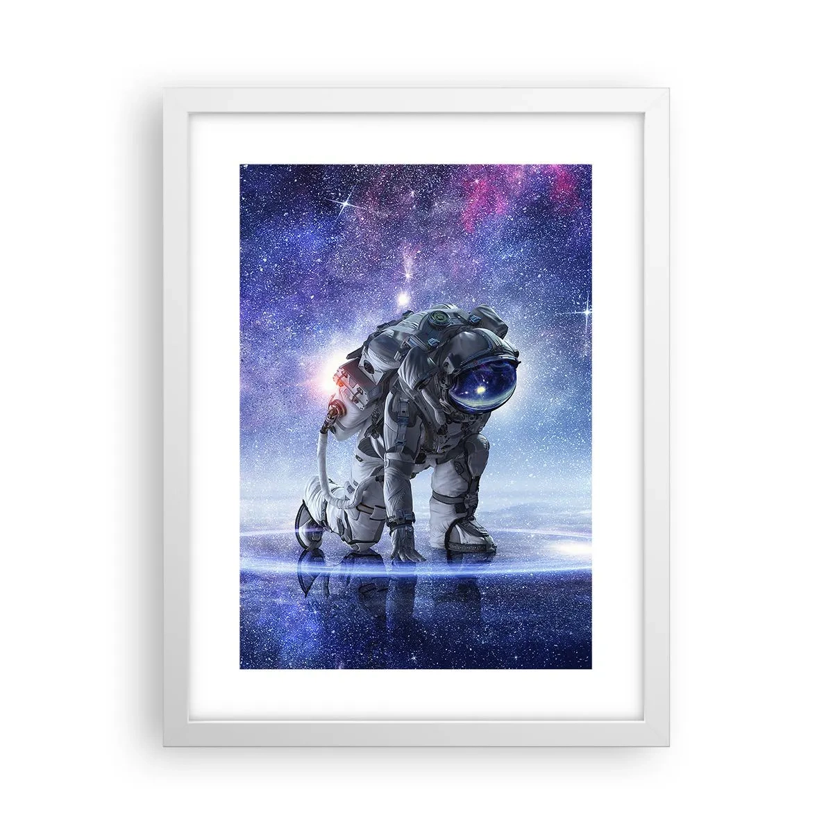 Plakát v bílém rámu - Hvězdné nebe nade mnou - 30x40 cm