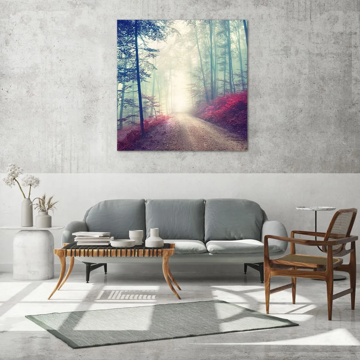 Obraz na skle - Je dobře vstát s východem slunce - 30x30 cm