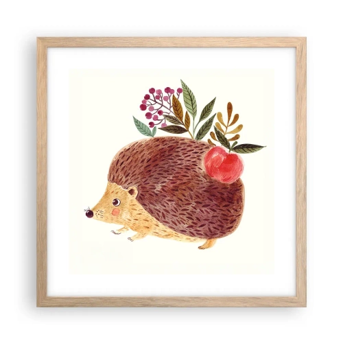 Plakát v rámu světlý dub - A už mě máš rád - 40x40 cm