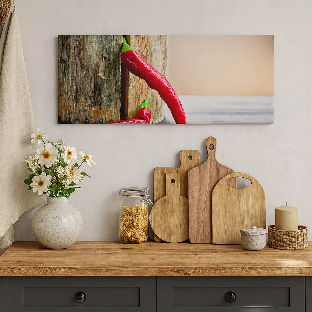 Obraz na plátně - Red hot chili peppers - 30x30 cm