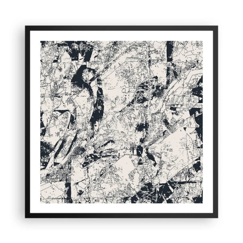 Plakát v černém rámu - Prolínání protikladů - 60x60 cm