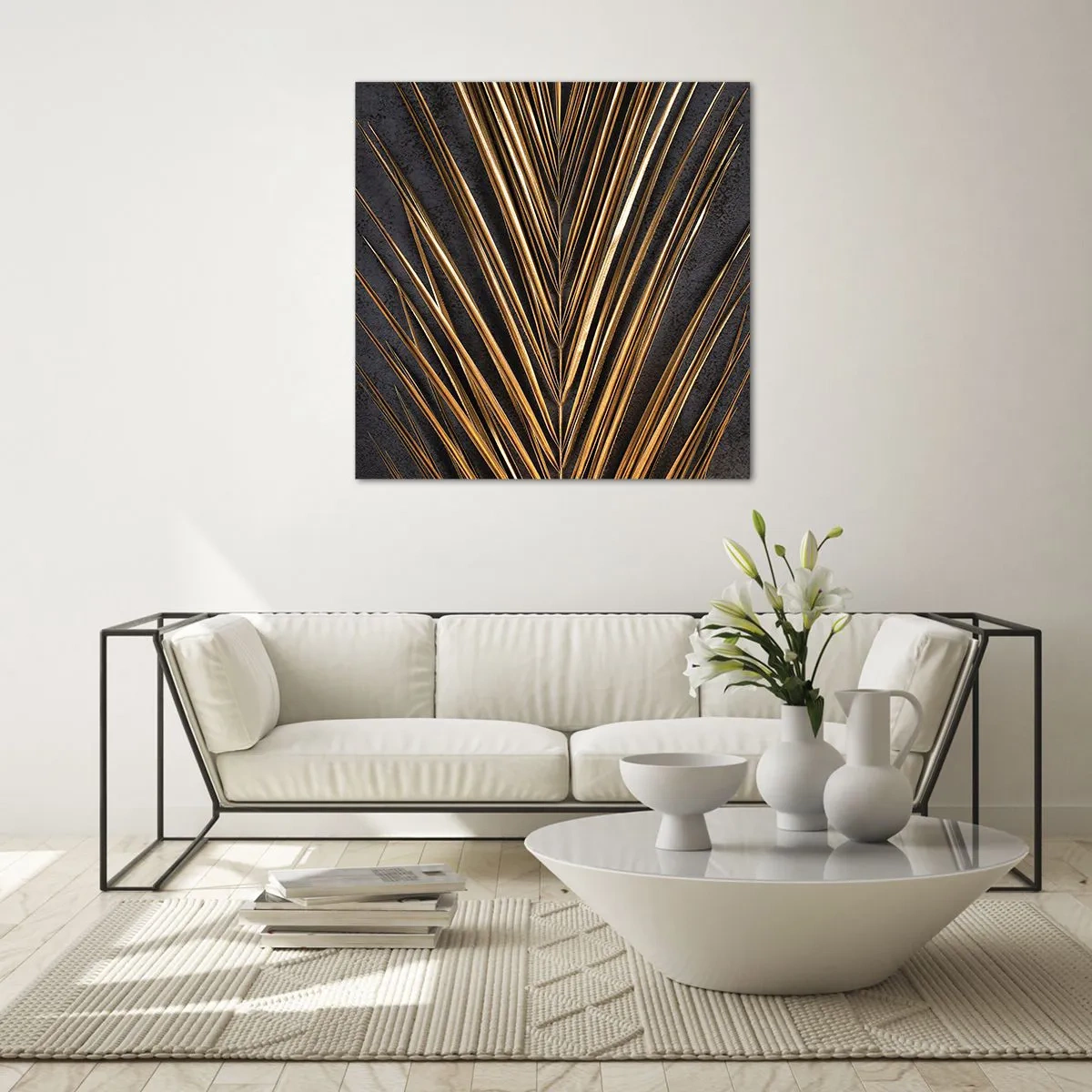 Obraz na skle - Zlato tropů - 50x50 cm