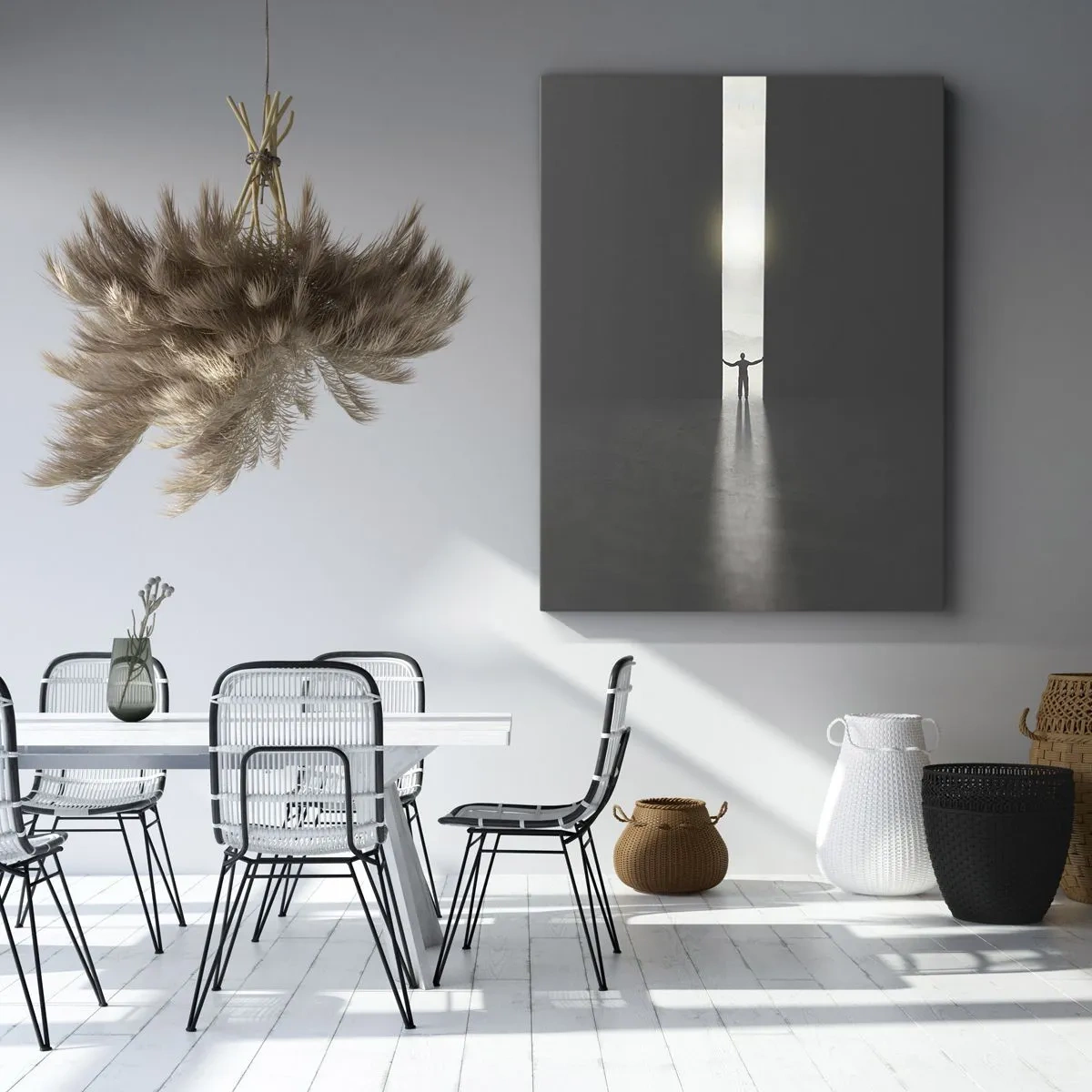 Obraz na plátně - Krok ke světlé budoucnosti - 45x80 cm