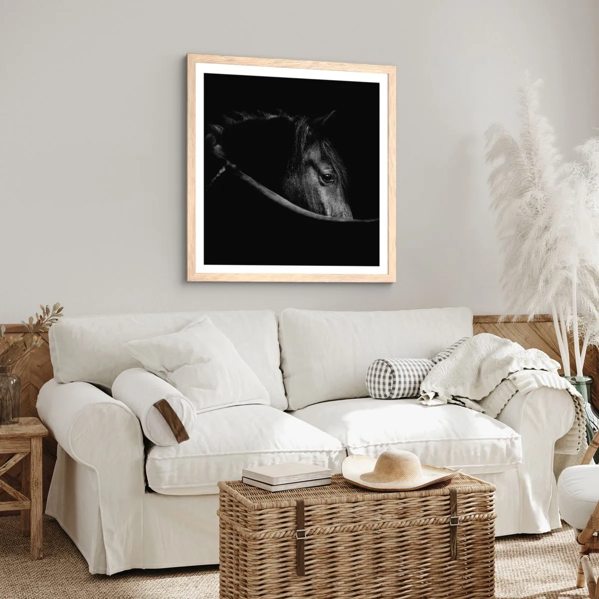 Plakát v rámu světlý dub - Černý kníže - 40x40 cm