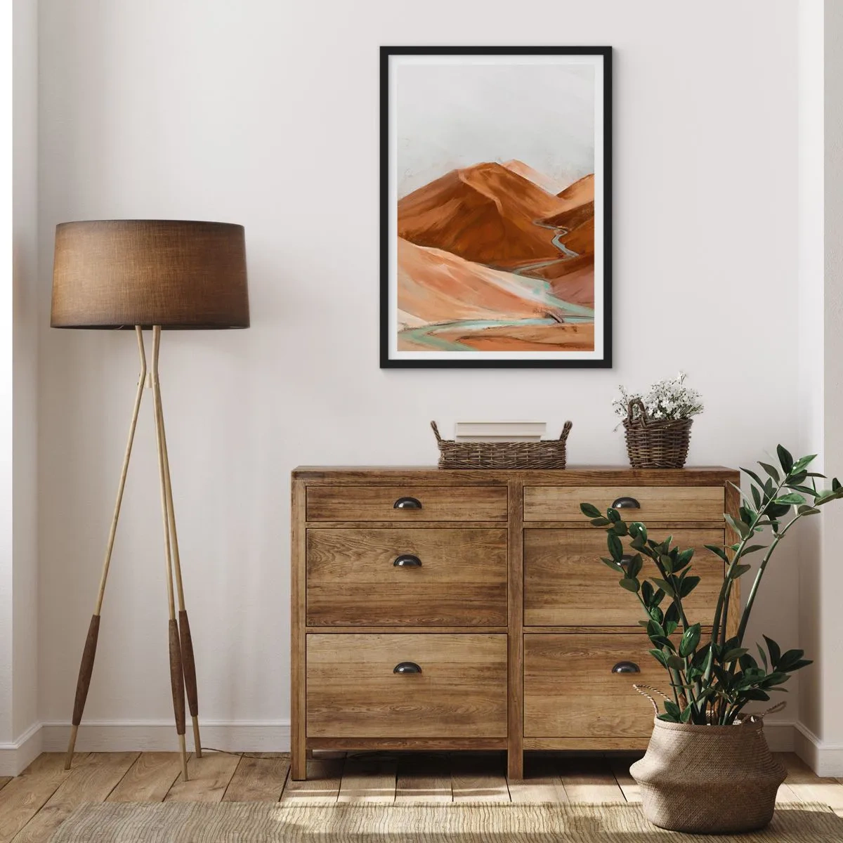 Plakát v černém rámu - K prameni - 70x100 cm