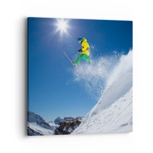 Obraz na plátně - Tančící s horami - 40x40 cm