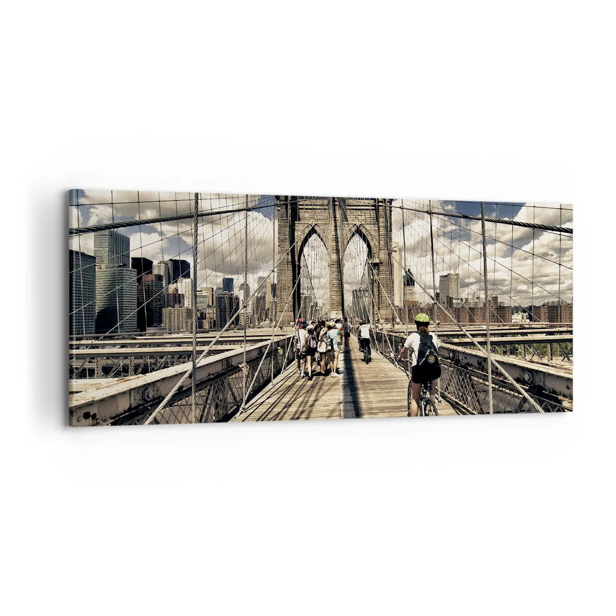 Obraz na plátně - Přímo do srdce města - 100x40 cm