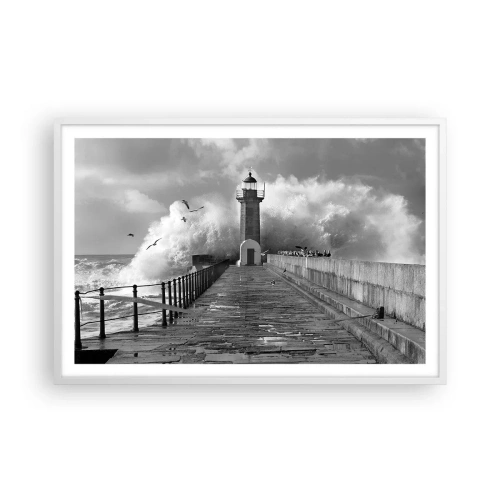 Plakát v bílém rámu - Nebojácná - 91x61 cm