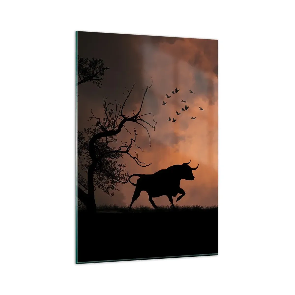 Obraz na skle - Dramatické představení přírody - 80x120 cm