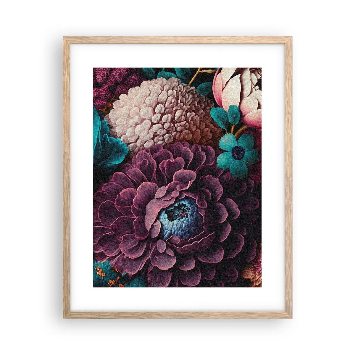 Plakát v rámu světlý dub - Úroda přírody - 40x50 cm