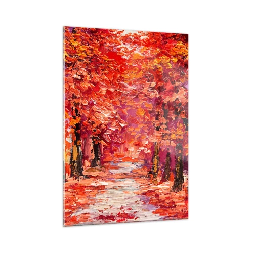 Obraz na skle - Podzimní imprese - 50x70 cm