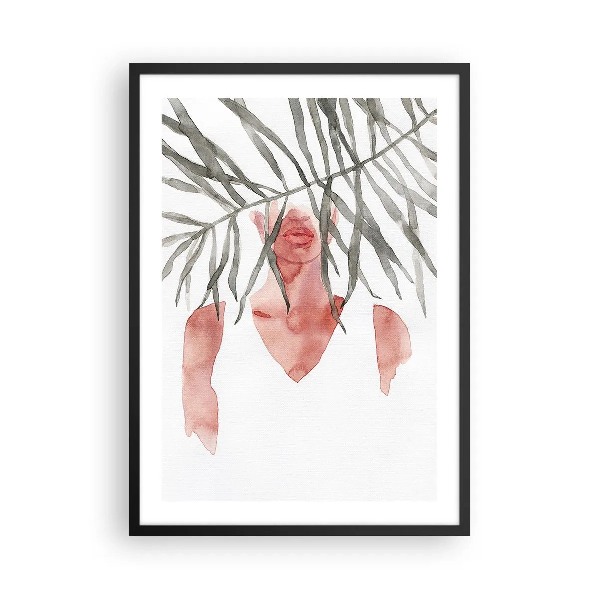 Plakát v černém rámu - Dáma tropů - 50x70 cm