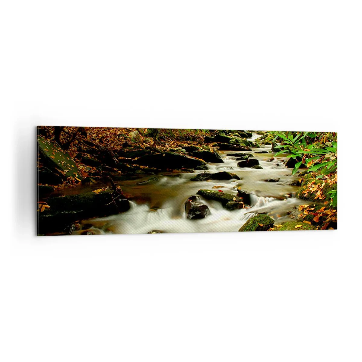 Obraz na plátně - Jako tekuté stříbro - 160x50 cm