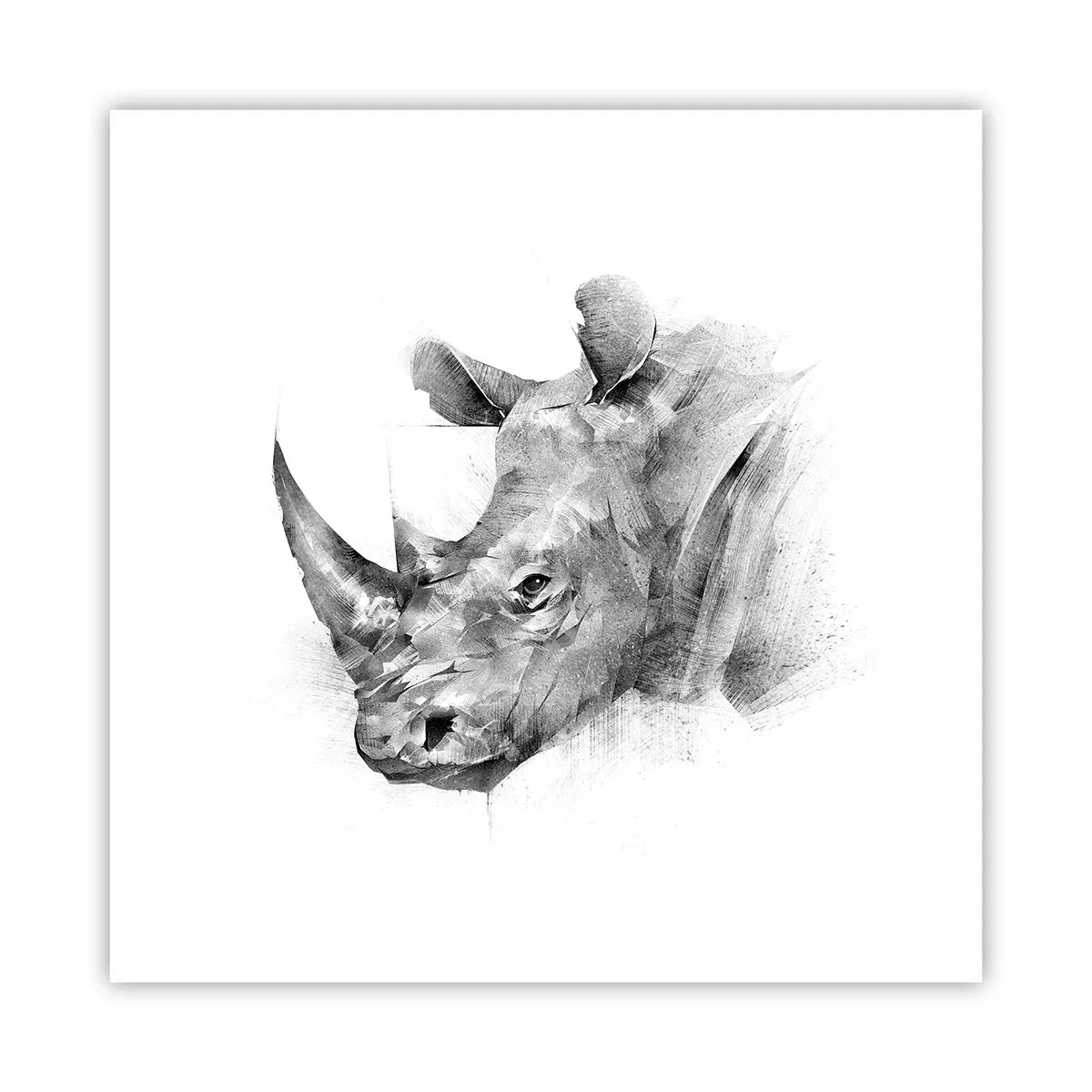 Plakát - Africký portrét - 30x30 cm