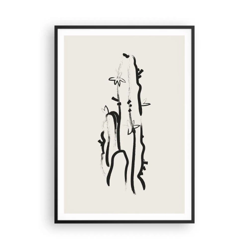 Plakát v černém rámu - Kvetoucí bylina - 70x100 cm