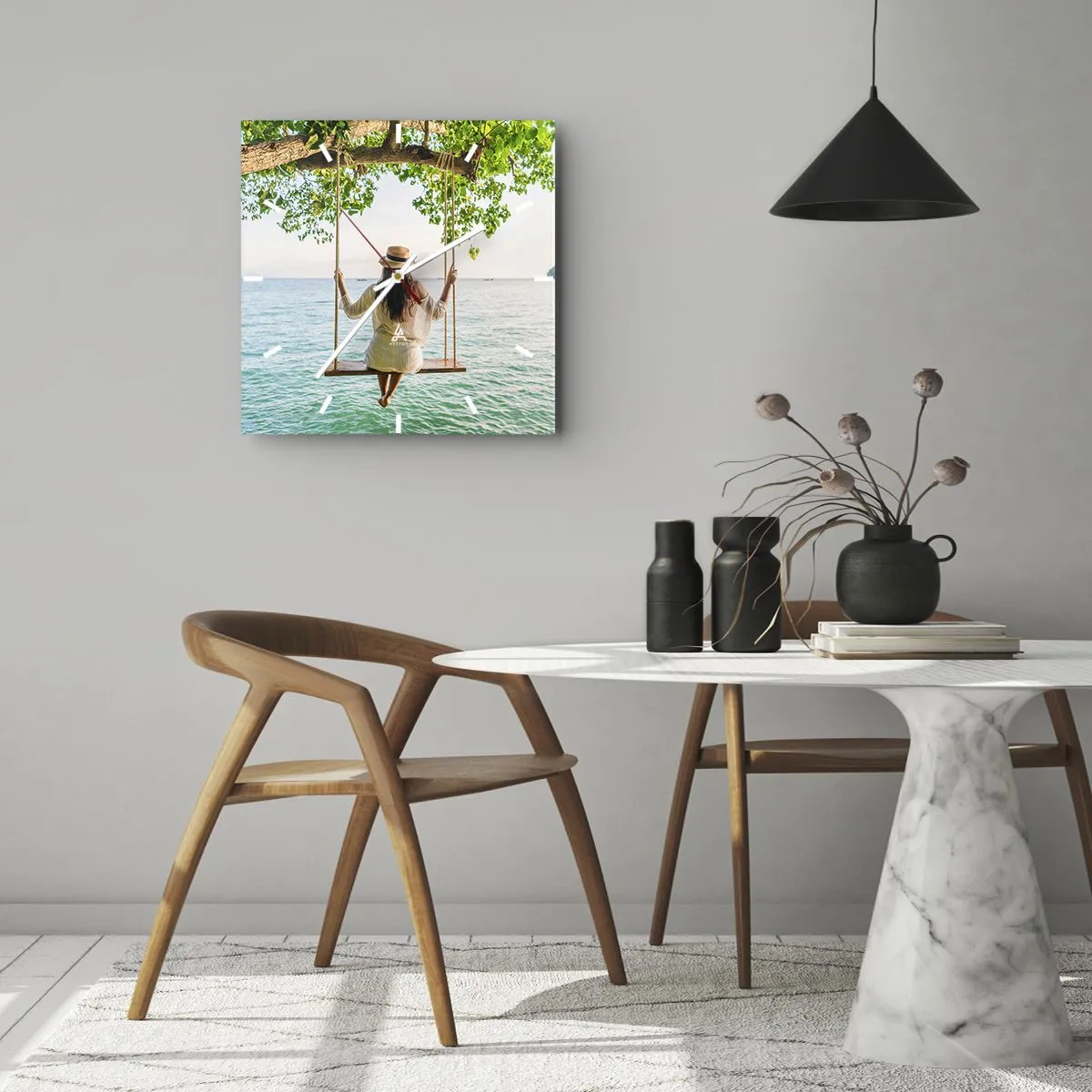 Nástěnné hodiny - Život je krásný - 30x30 cm