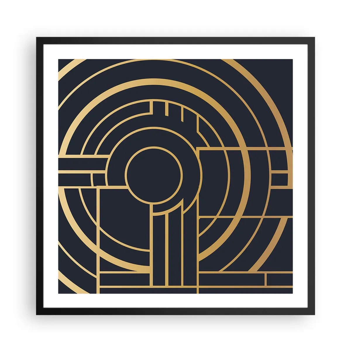 Plakát v černém rámu - Obraty události - 60x60 cm