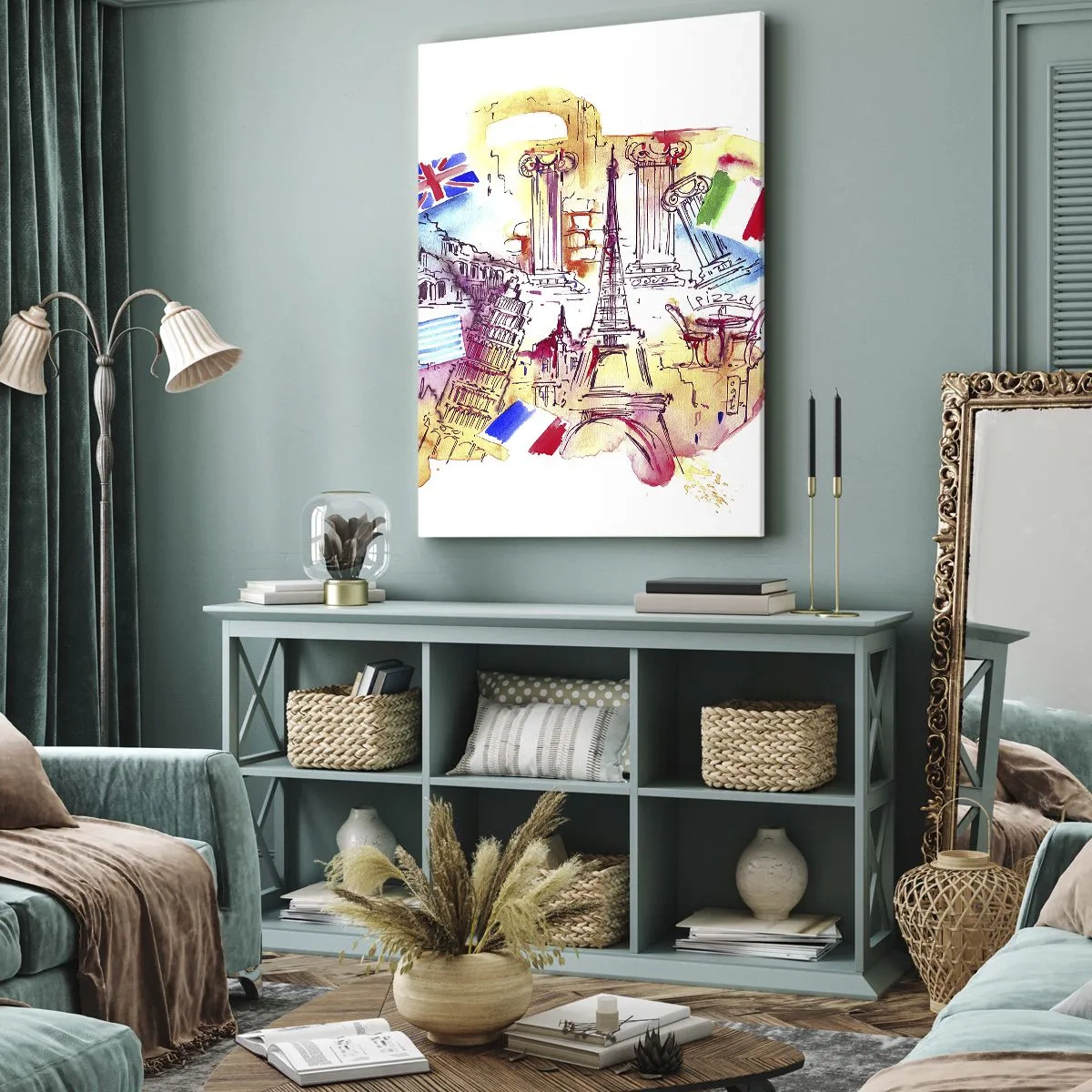 Obraz na plátně - Evropské turné - 45x80 cm