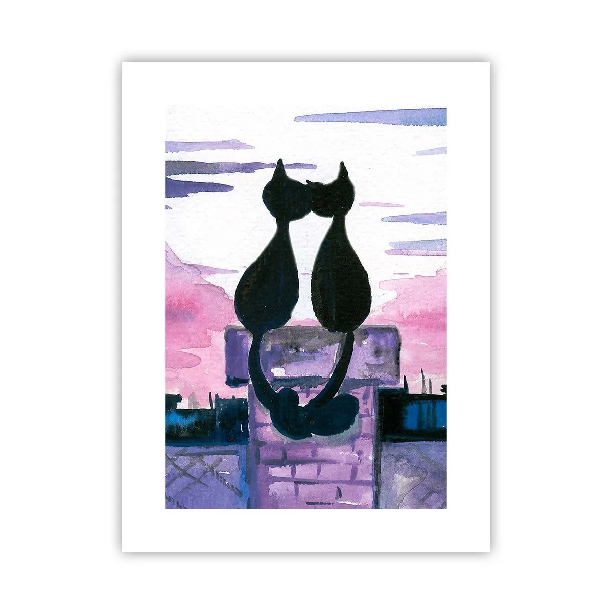 Plakát - Rendez-vous pod měsíčkem - 30x40 cm