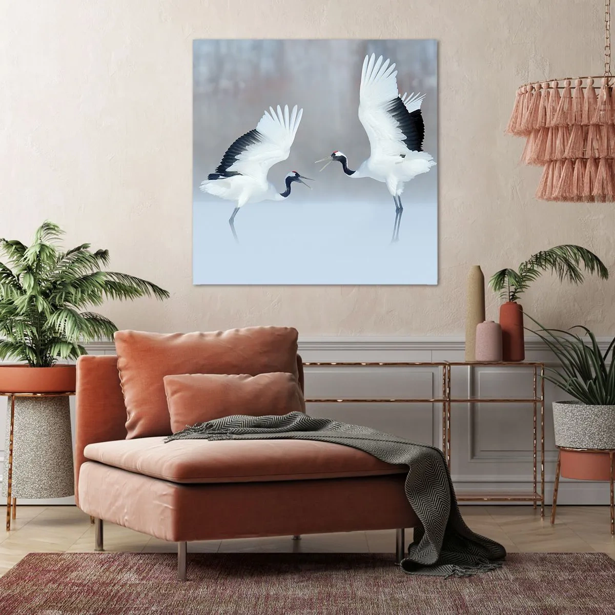 Obraz na plátně - Tanec v mlze - 70x70 cm