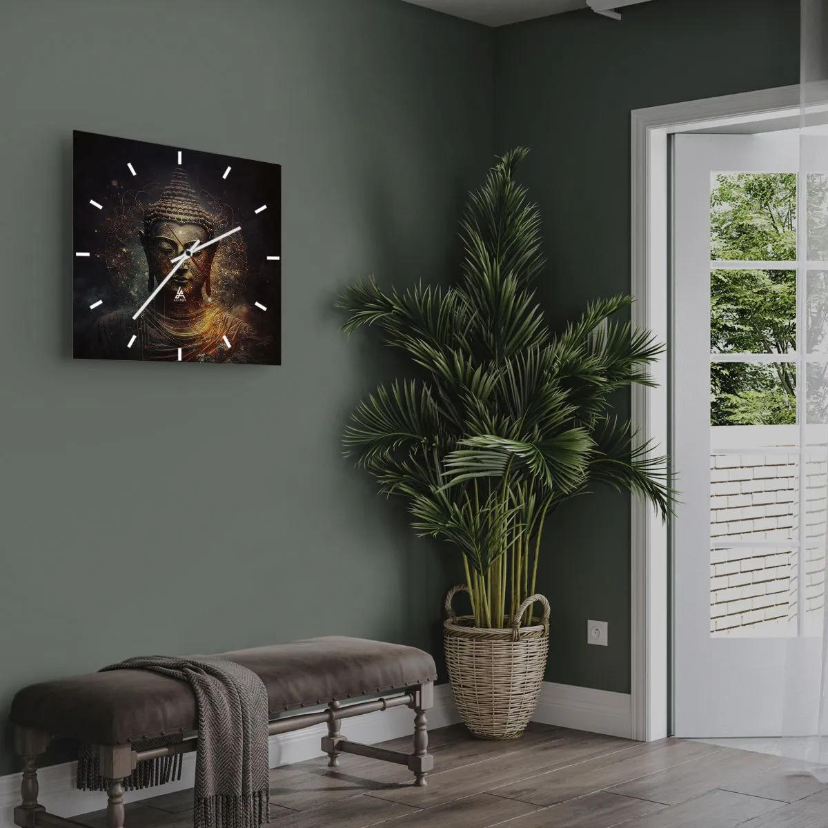 Nástěnné hodiny - Duchovní rovnováha - 30x30 cm