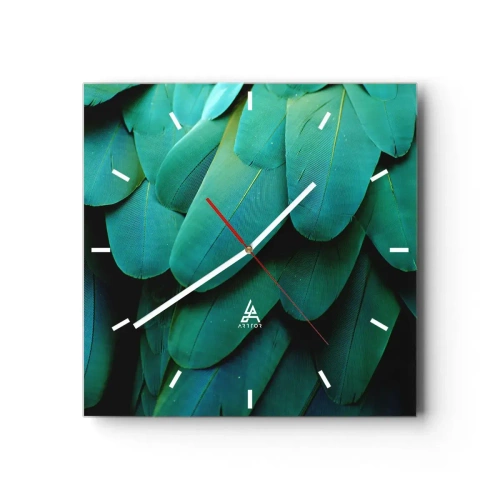 Nástěnné hodiny - Přesnost papouščí povahy - 30x30 cm