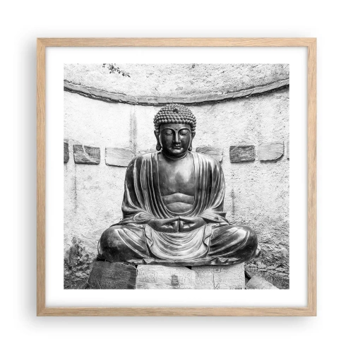 Plakát v rámu světlý dub - U zdroje klidu - 50x50 cm