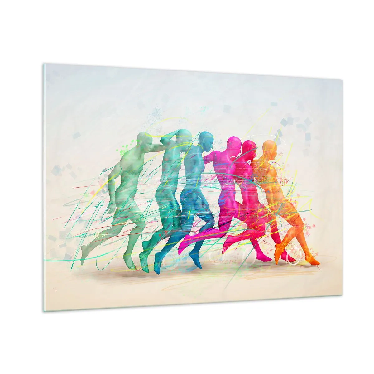 Obraz na skle - Harmonie pohybu - 100x70 cm