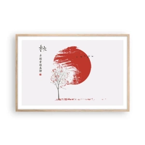 Plakát v rámu světlý dub - Znáte tuto zemi? - 91x61 cm