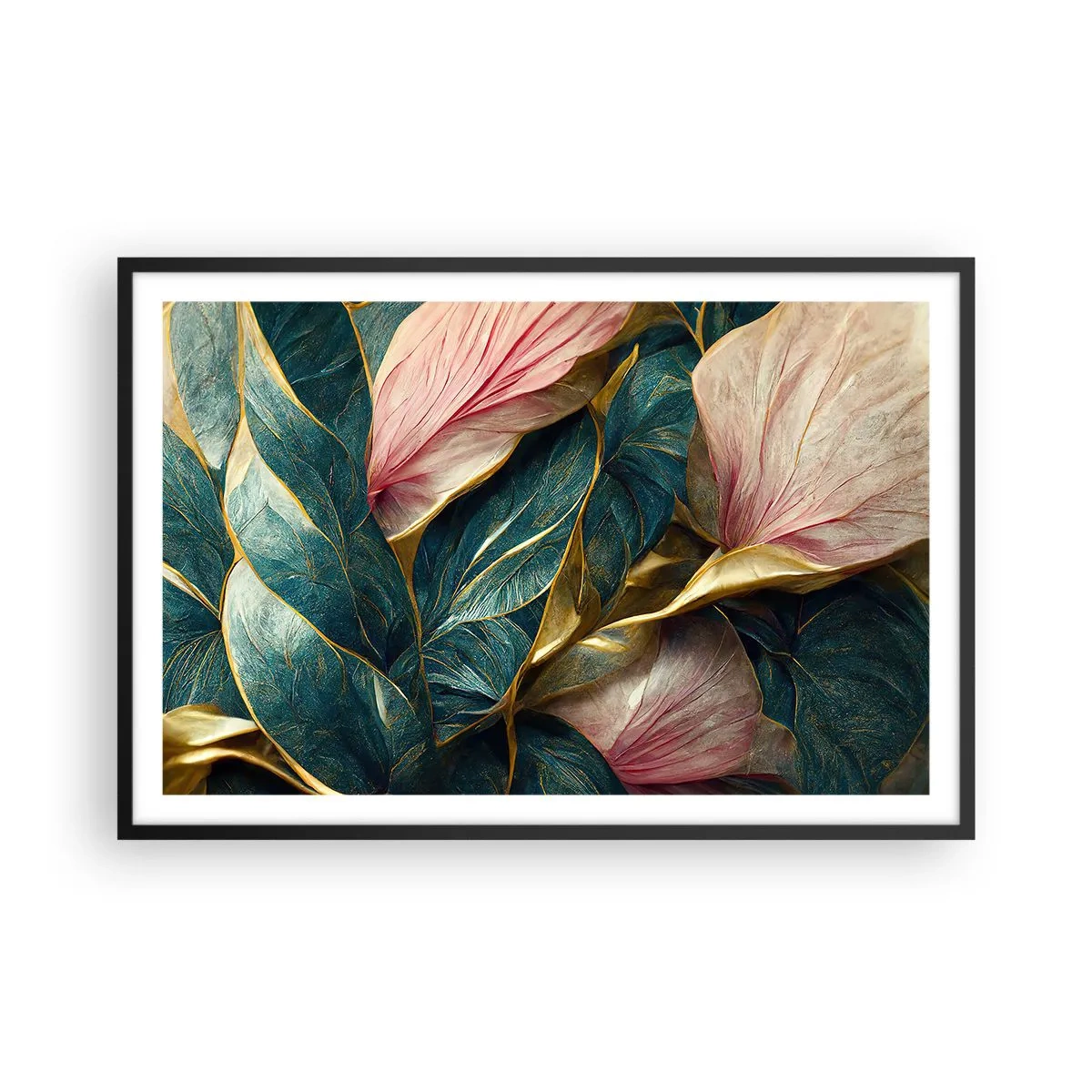 Plakát v černém rámu - Přirozená elegance a styl - 91x61 cm