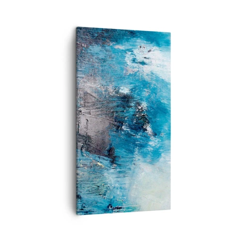 Obraz na plátně - Rapsodie v modrém - 45x80 cm